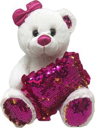 Anek Smily Play pliušinis meškiuko pagalvė su blizgučiais. SmilyPlay SP84390 43908