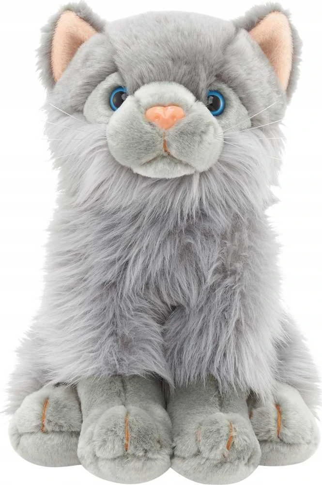 Smily Play Pliušinis žaislas - pilka katė, 37 cm
