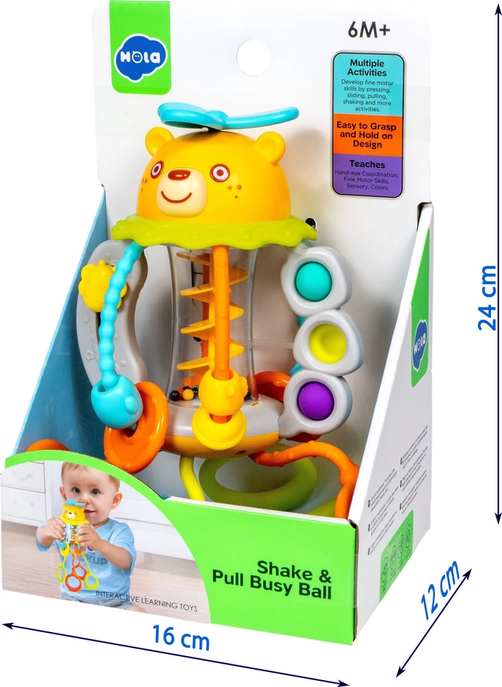 SMILY PLAY HE7916 Meškiuko sensorinis žaislas