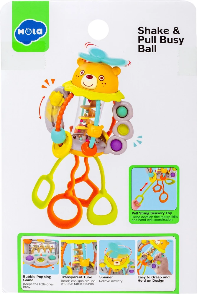 SMILY PLAY HE7916 Meškiuko sensorinis žaislas