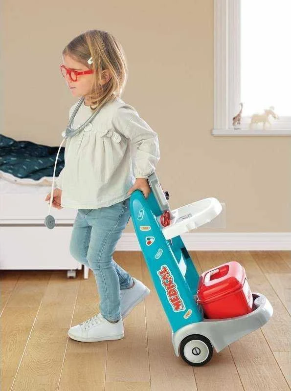 SMOBY Medinis Vežimėlis Medyczny 16 priedų su elektroniniu EKG