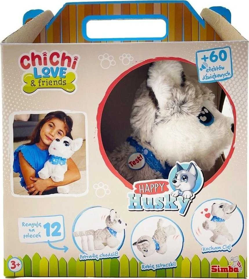 Simba Minkštas pliušinis interaktyvus husky šuo Chi Chi Love