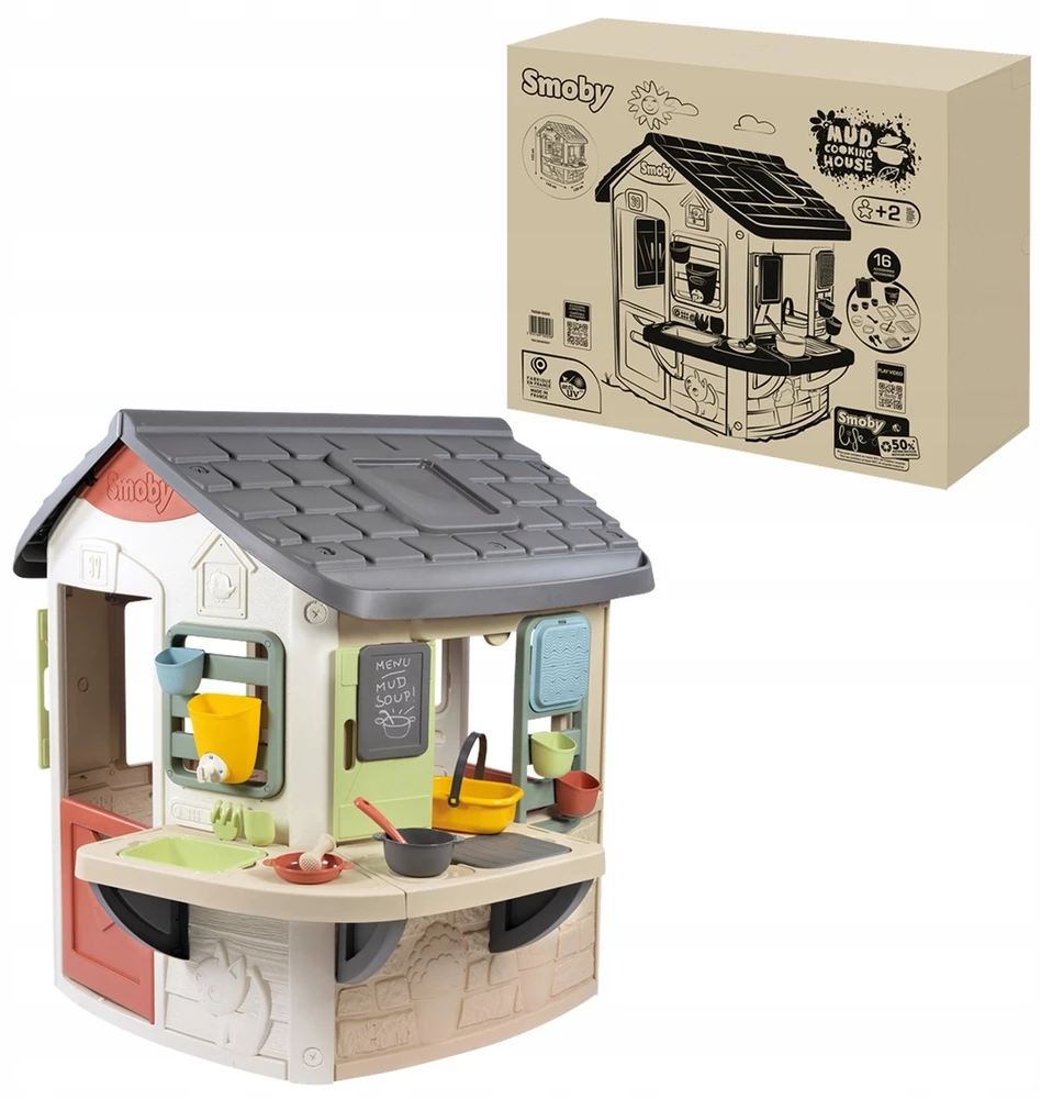 Smoby Domek Namas su molio virtuve