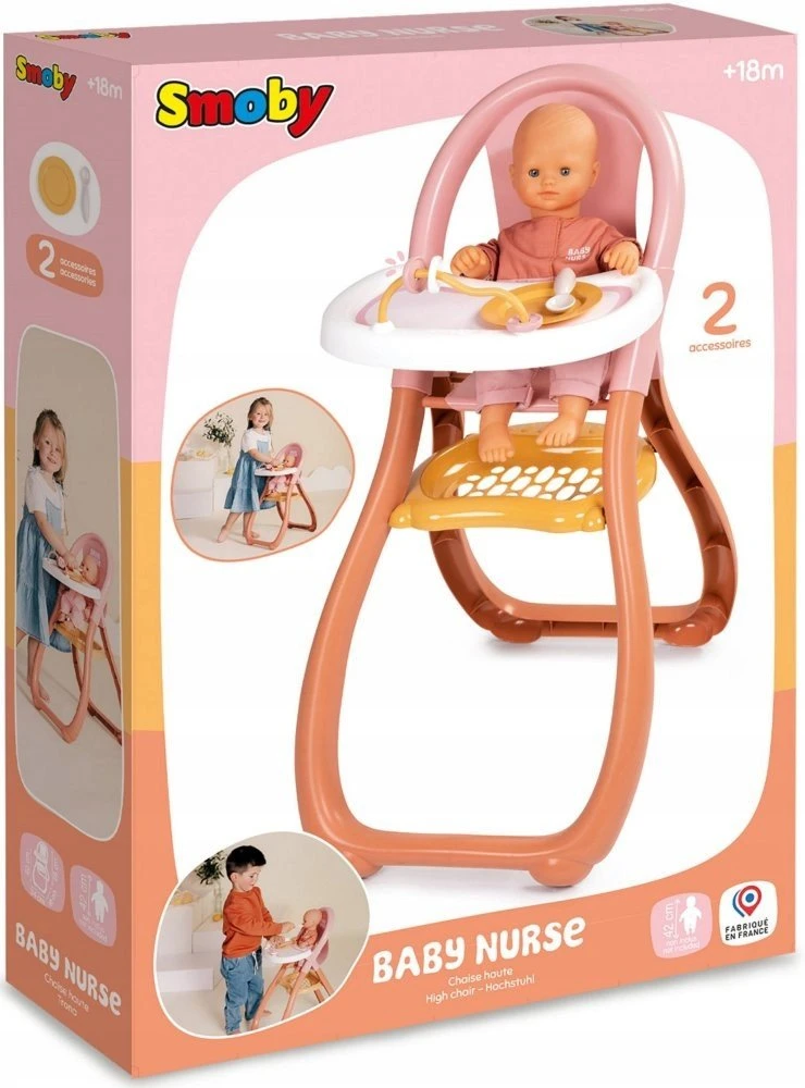 Smoby Baby Nurse maitinimo kėdutė lėlėms
