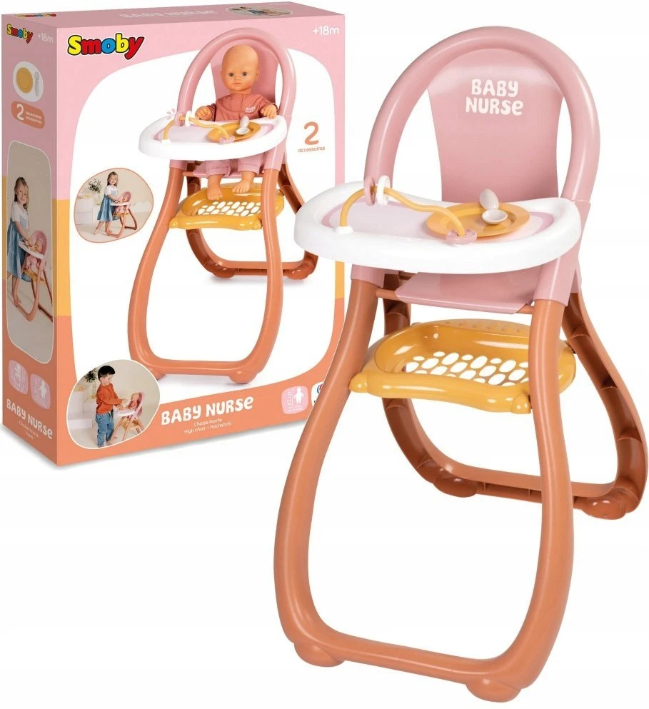Smoby Baby Nurse maitinimo kėdutė lėlėms