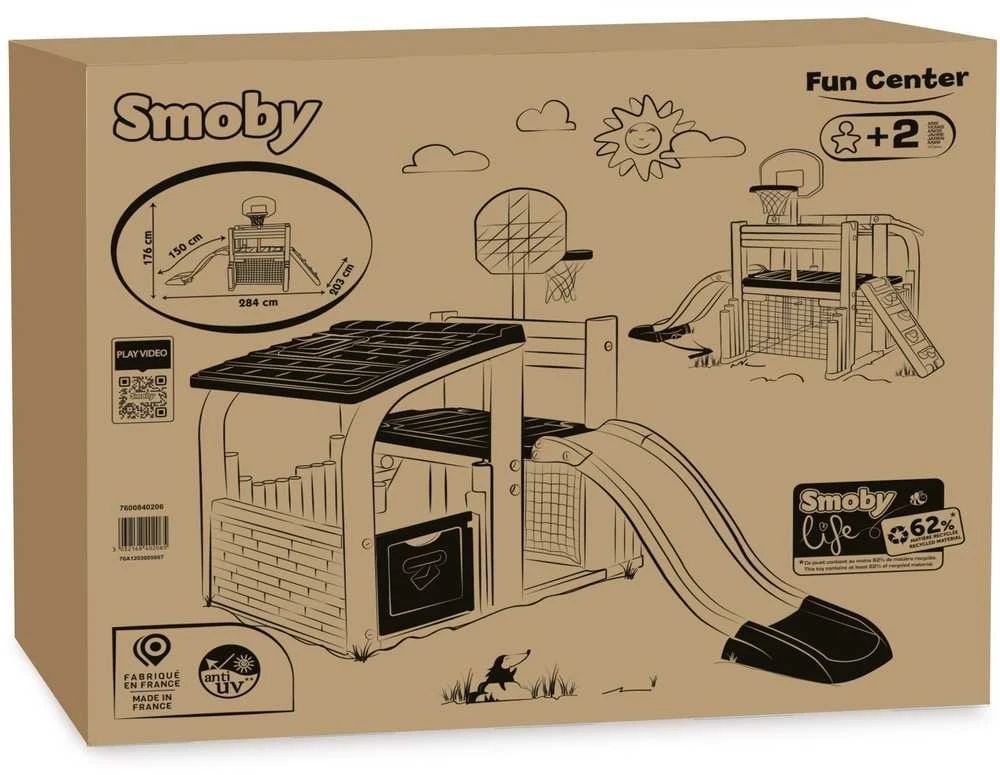 Daugiafunkcis lauko pramogų centras Smoby Life Fun Center