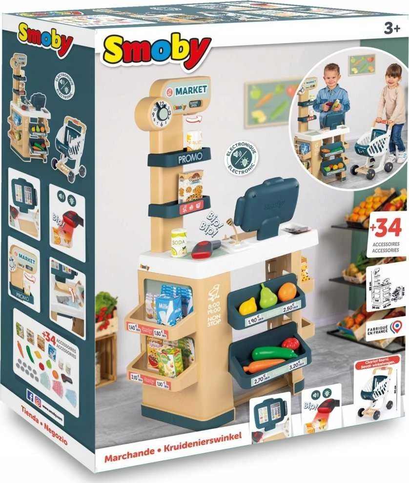 Vaikiška parduotuvė su priedais Smoby