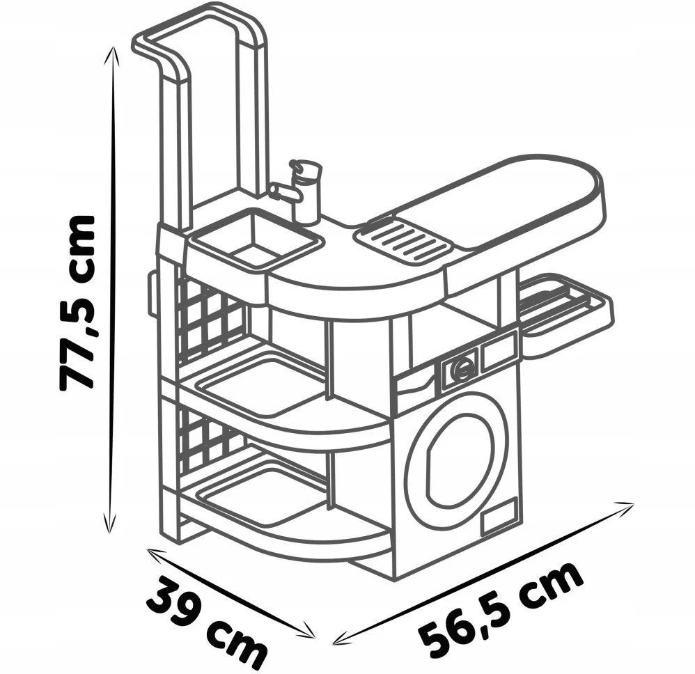 Smoby - Rowenta - Skalbimo mašina skalbimui (7600330327)