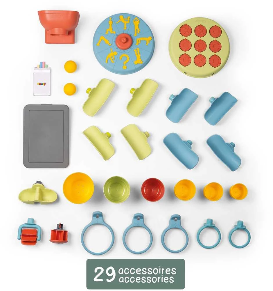 Smoby Žaidimų Sienelė, 6 veiklų su 29 aksesuarais
