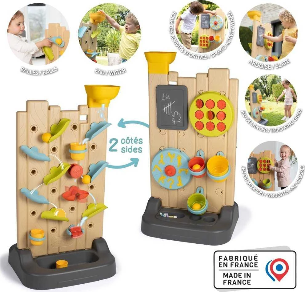 Smoby dvigubos rūšies veiklos siena - Montessori manipuliacija