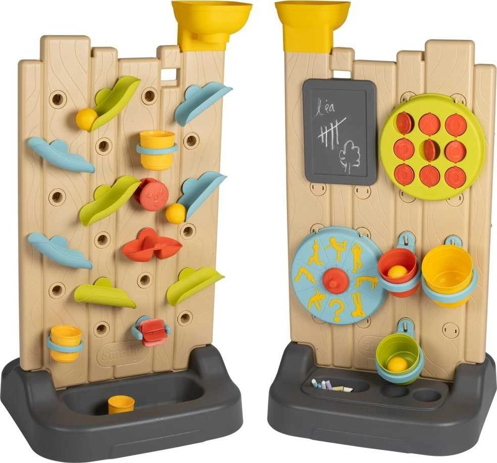 Smoby dvigubos rūšies veiklos siena - Montessori manipuliacija