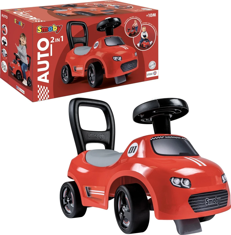 Smoby Vaikiškas Ježdis Su Klaksonu Raudonas