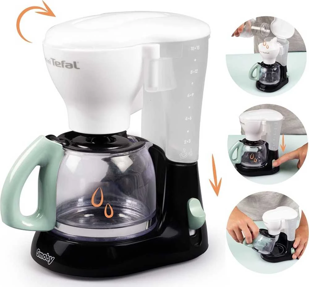 „Smoby Mini Tefal“ namų apyvokos prietaisai espreso mašina vaikams