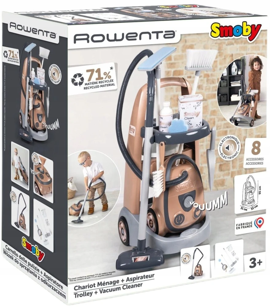 SMOBY Rowenta dulkių siurblio vežimėlis 330325