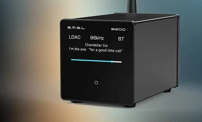 SMSL B200 „Bluetooth“ DAC garso imtuvas su išankstiniu stiprintuvu