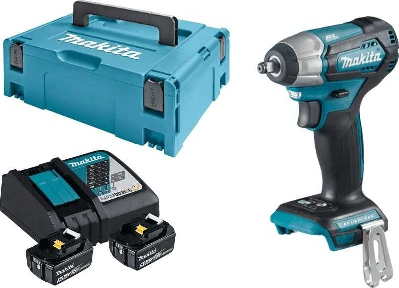 Smūginis veržliasūkis Makita DTW180RTJ; 18 V; 2x5,0 Ah akum.