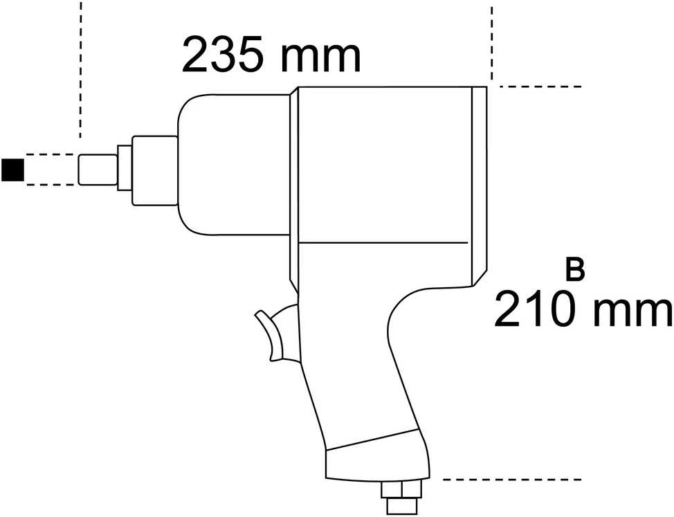 BETA PNEUMATINIS SMŪGINIS VERŽTAKLIS 1/2 "1750 Nm 1927P