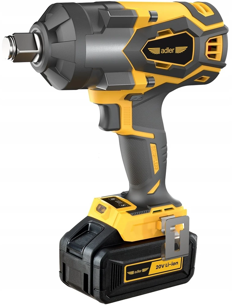 Smūginis veržliasukis Adler AKU-1700K; 20 V; 3/4''; 1x5,0 Ah akum.