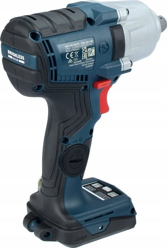 Akumuliatorinis smūginis veržliasukis Bosch GDS 18V-450 PC Solo, GCY 42, LB
