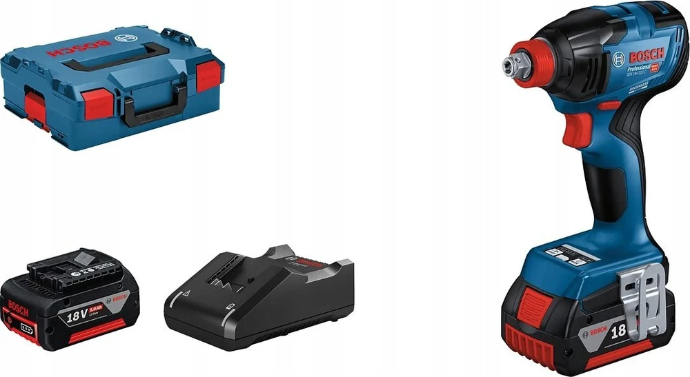 Bosch GDX 18V-210 C, 2x5.0 Ah; GAL 18V-40, LB