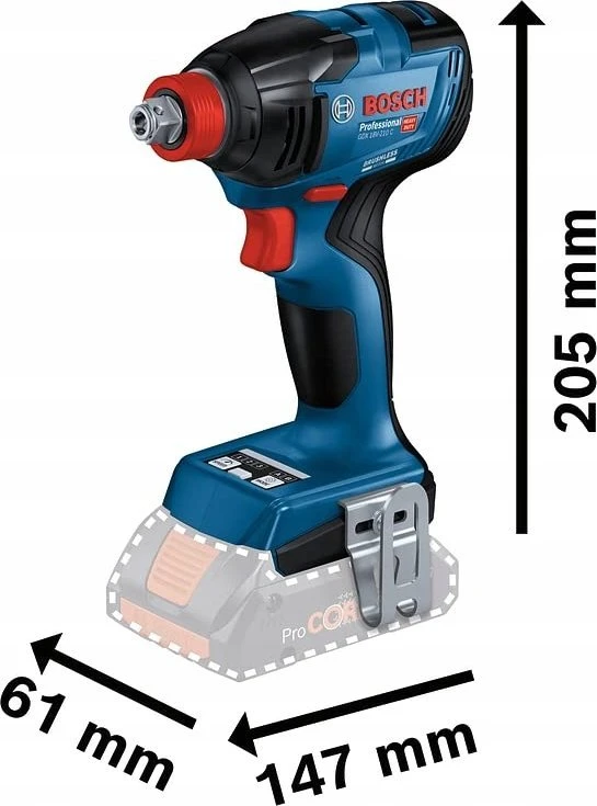 Bosch GDX 18V-210 C, 2x5.0 Ah; GAL 18V-40, LB
