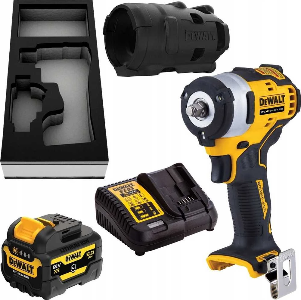 Akumuliatorinis smūginis veržliasukis Dewalt 12v xr klucz ud. 3/8 1x5ah gfn