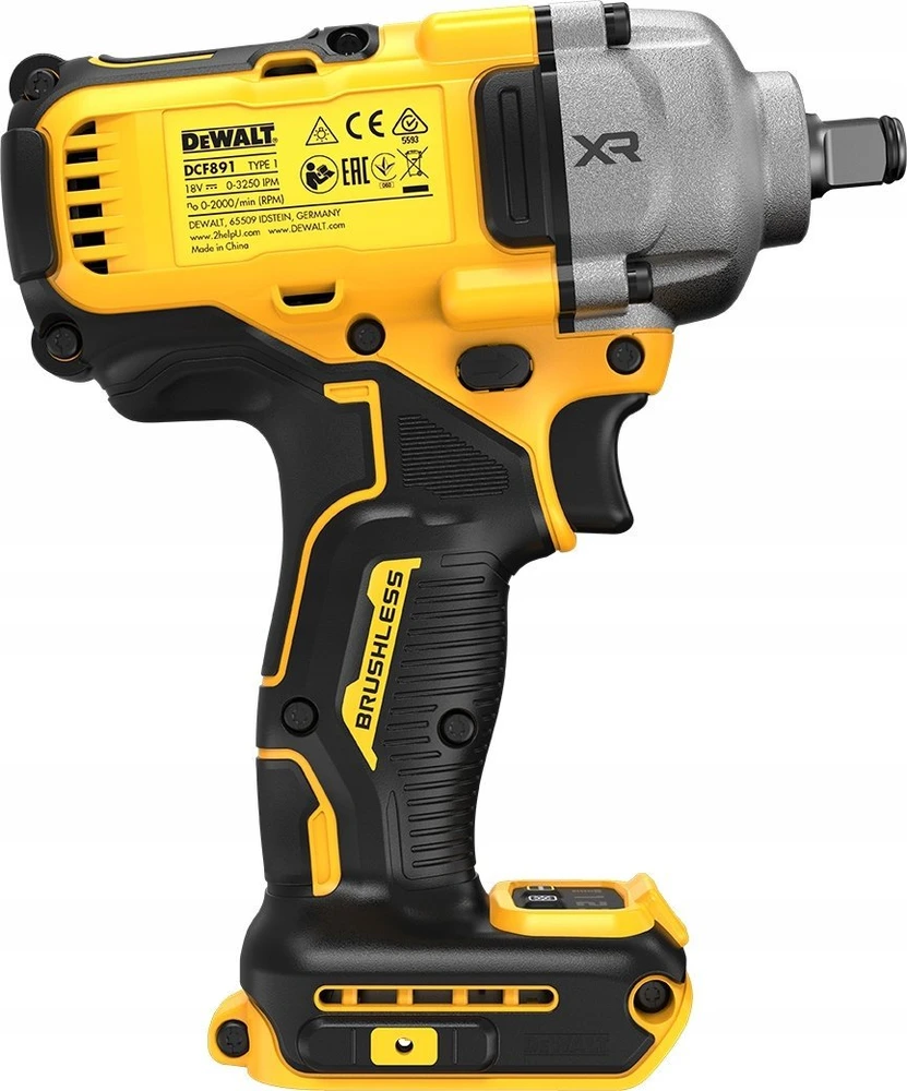 Smūginis veržliasūkis DeWalt DCF891H2T-QW; 18 V; 1/2''; 2x5,0 Ah akum.