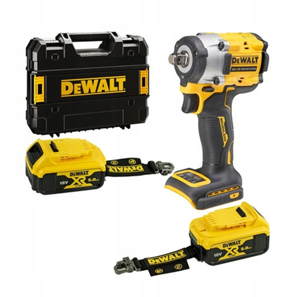 De Walt Smūginis veržliasūkis DeWalt DCF921P2LRT-QW; 1/2''; 18 V; 2x5,0 Ah akum.