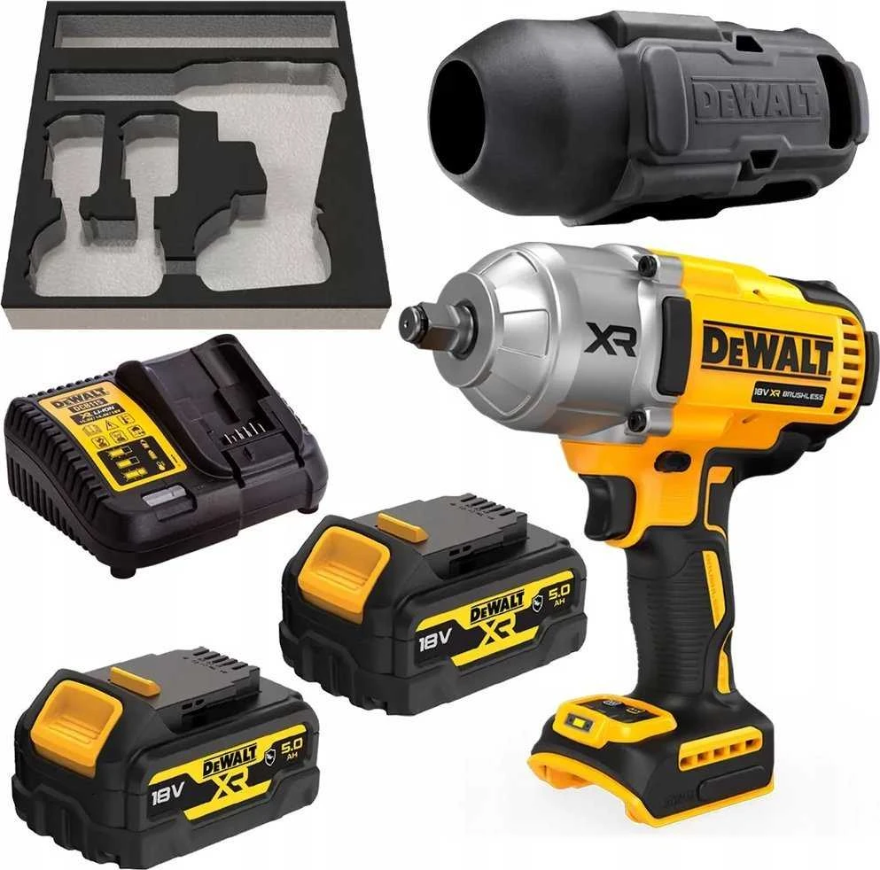 DEWALT Smūginis veržliasukis DCF900P2G 1/2" 18V 1355Nm 2x5,0Ah