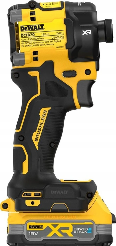 Smūginis veržliasūkis DeWalt DCF870E2T-QW; 18 V; 2x1,7 Ah akum.