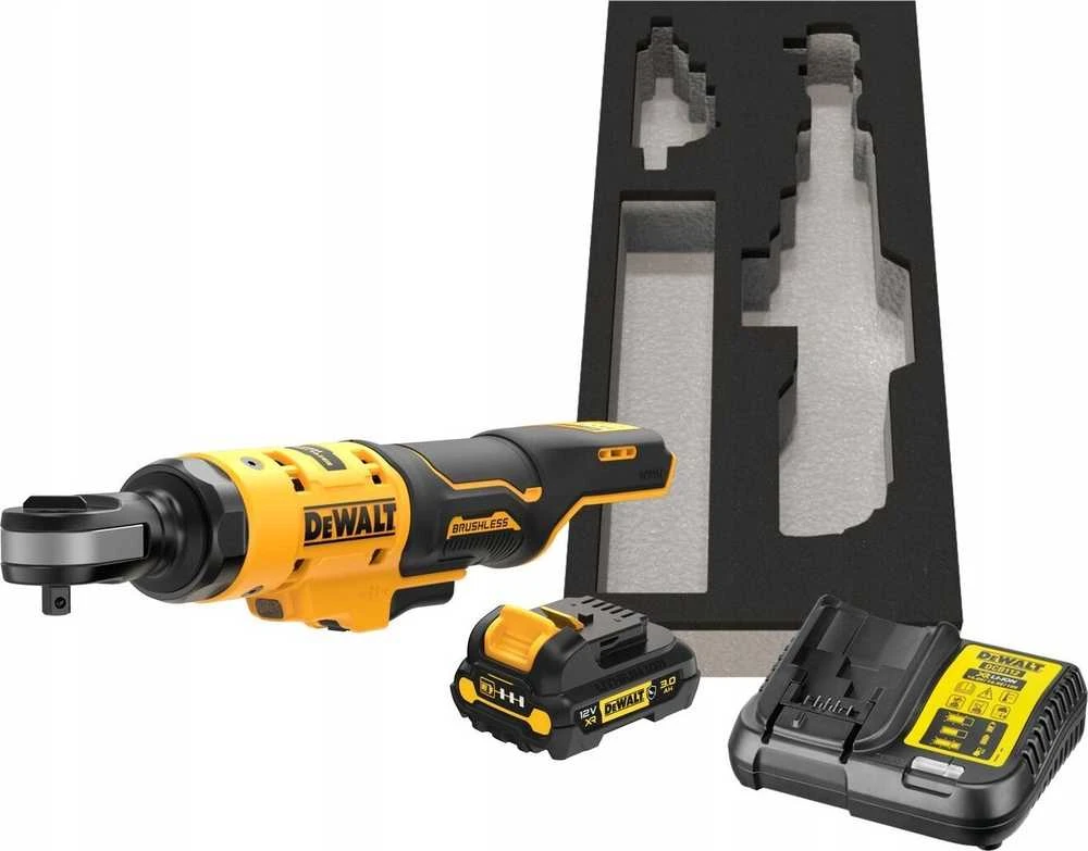 DEWALT terkšlė 12V 3/8" 81Nm 1x3,0Ah Z WYTŁOCZKĄ DO WÓZKA DCF503L1G