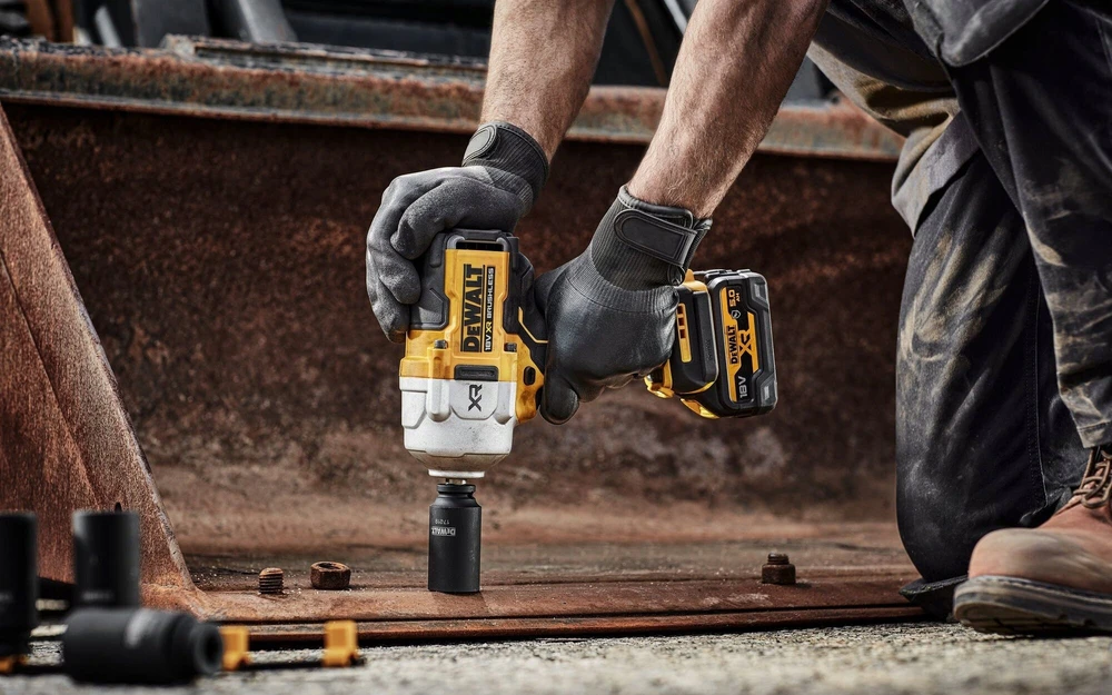 Smūginis veržliasūkis DeWalt DCF961H2G-QW; 18 V; 1/2''; 2x5,0 Ah akum.