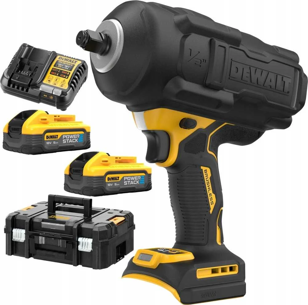 Smūginis veržliasūkis DeWalt DCF961H2G-QW; 18 V; 1/2''; 2x5,0 Ah akum.