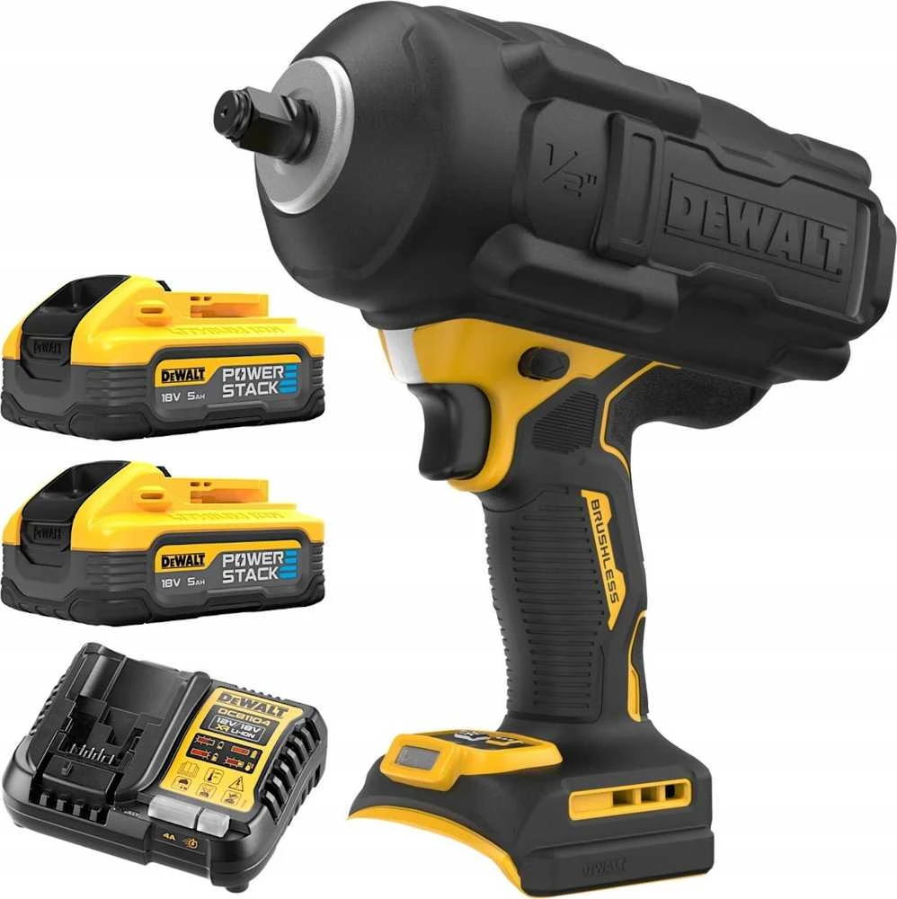 Smūginis veržliasūkis DeWalt DCF961H2G-QW; 18 V; 1/2''; 2x5,0 Ah akum.
