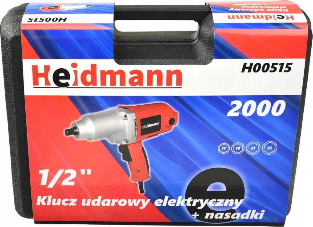 Smūginis veržliasukis Heidmann Smūginis veržliasukis elektrinis 1/2'' + sukimo galvos typ H(5)