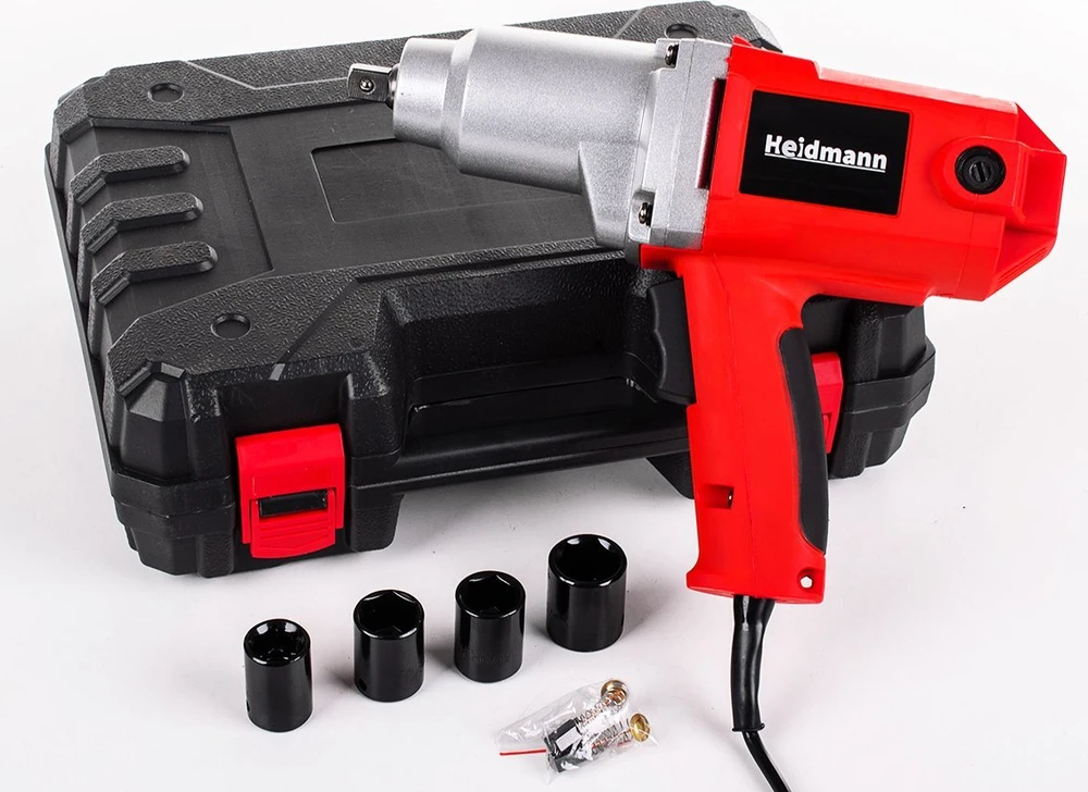 Smūginis veržliasukis Heidmann Smūginis veržliasukis elektrinis 1/2'' + sukimo galvos typ H(5)