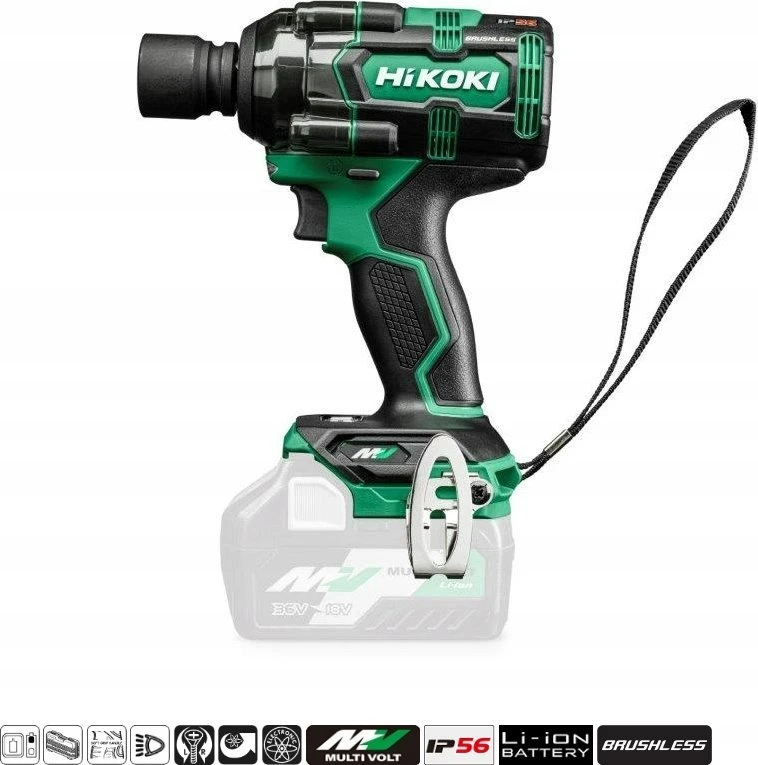 Smūginis veržliasukis Hikoki HIKOKI. IMPACT WRENCH 36V WR36DHW2Z 1/2'' 380Nm BL HITSYSTEM