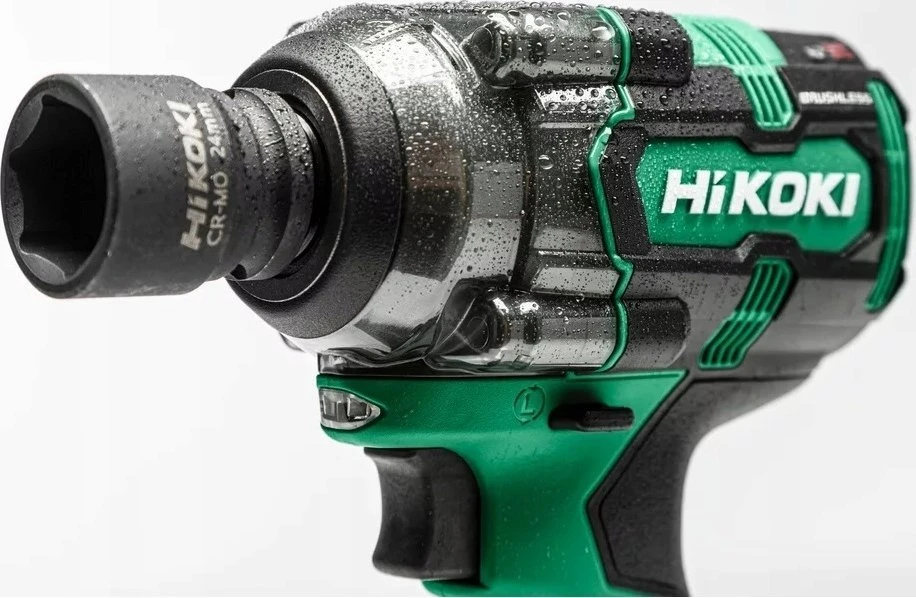 Hikoki Akumuliatorinis smūginis veržliasukis 345 Nm automobiliams ir statyboms, 18V. Belaidis suktuvas, smūginis raktas