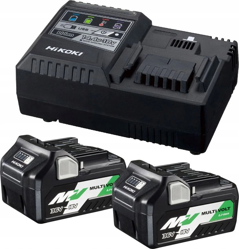 Akumuliatorinio smūginio veržliasukio rinkinys HiKOKI WR36DAWRZ Multi Volt 36V