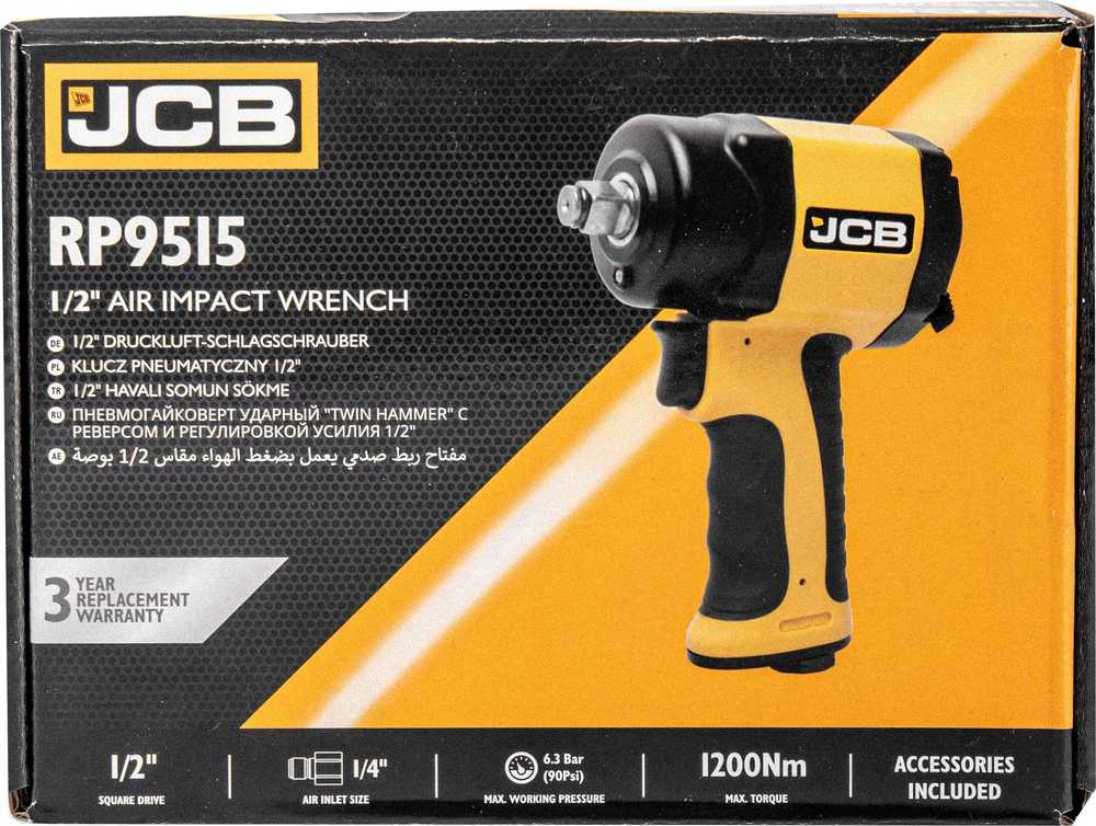 Smūginis veržliasukis JCB JCB pneumatinis KLUCZ 1/2'' 1200Nm