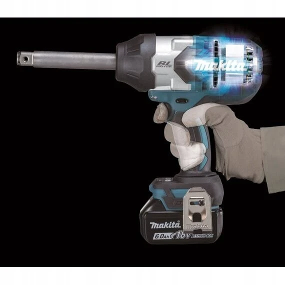 Makita DTW1005Z Akumuliatorinis smūginis veržliasukis 18V, 1360 Nm, 3/4" ilgas, LED, BL-M, Be akumuliatorių ir kroviklio!
