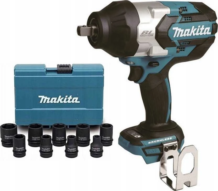 Makita DTW1004Z Akumuliatorinis smūginis veržliasukis 18V, 1050 Nm, LED, 1/2" (PIN SHANK), Be akumuliatorių ir kroviklio!