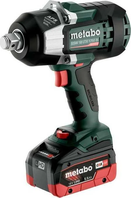 Metabo Akumuliatorinis smūginis veržliasukis SSW 18 LTX 1750 BL, 2x5.5 Ah LiHD, metaBOX 145 L, 602402660