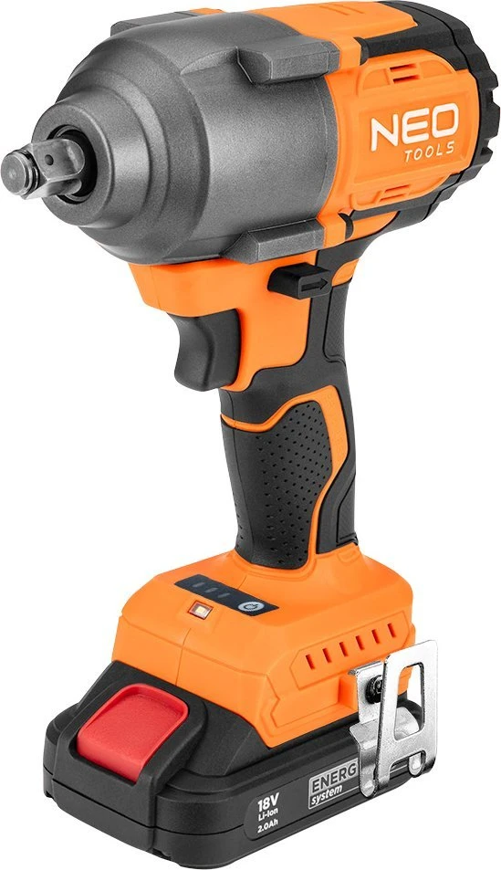 Neo Tools Klucz „Energy+“ 18 V bešepetėlinis smūginis veržliasukis, 850 Nm, 1/2?, be akumuliatoriaus