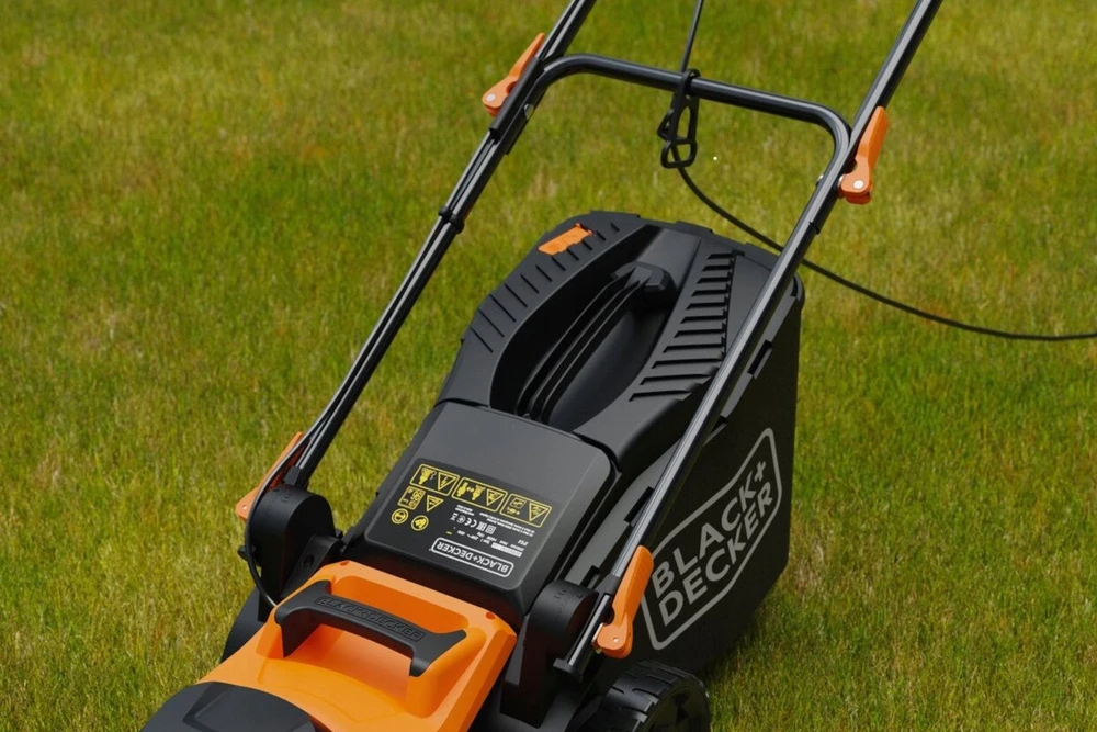 Black & Decker juodas+decker 1400W Corded Lawn Mower BEMWP340 Juodas+DECKER