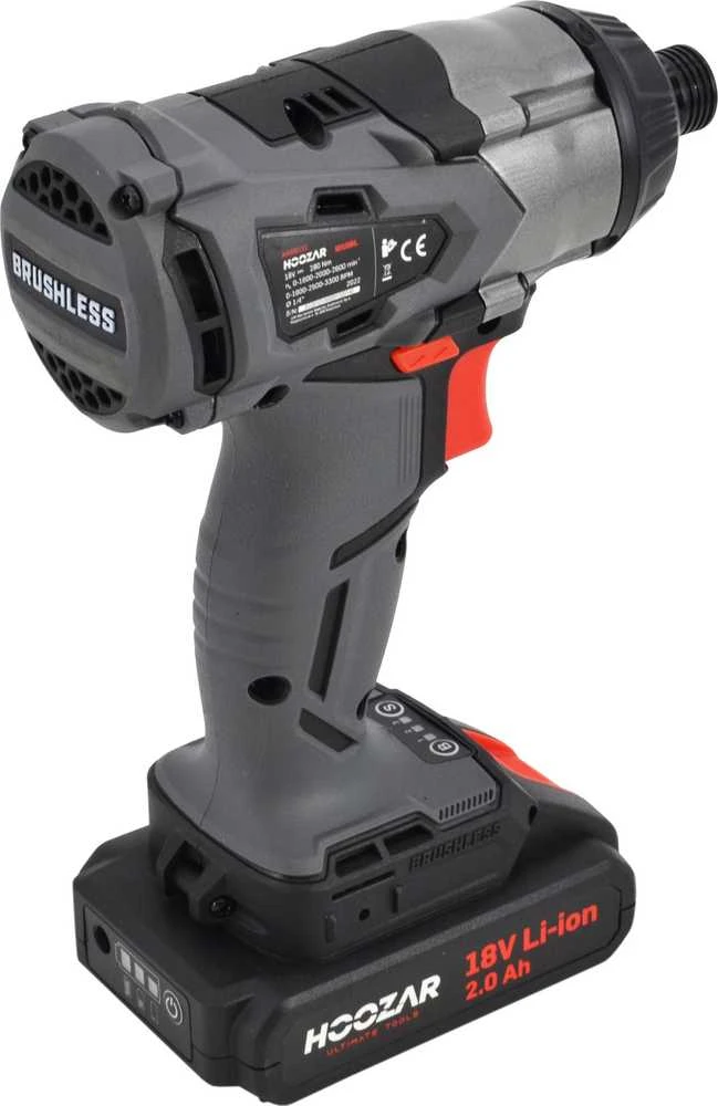 HOOZAR suktuvas BEZSZCZOTKOWA 18V 2x2.0Ah 280 N.m. ID10BL