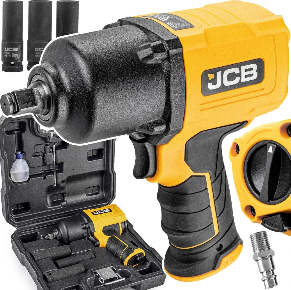 Smūginis veržliasukis Sourcing JCB PNEUMATIC WRENCH 1/2'' 1450Nm + SOCKETS