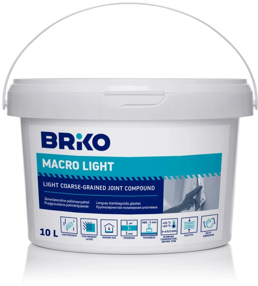 Briko FINE-GRAINED PUTTY BRIKO 10 L