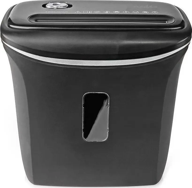 Nedis 12l DIN P-4 190W Juoda dokumentų smulkintuvas