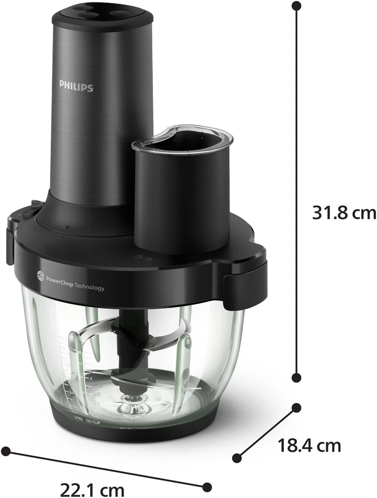Philips 5000 series HR1507/00 Chopper, 650W - Juodas